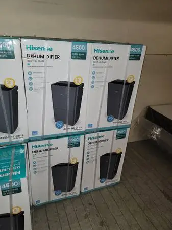 Brand New 50-Pints Hisense dehumidifier many available!!