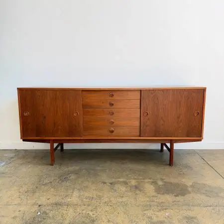 Danish Modern Teak Credenza by Yngve Ekström for DUX