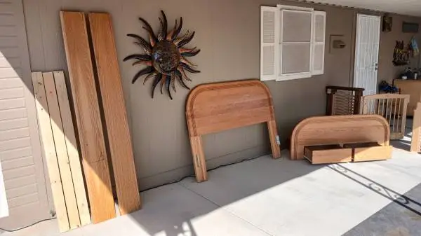 Solid Wood Queen bed frame