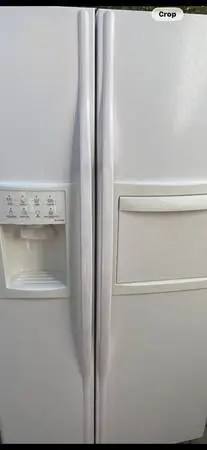 GE refrigerator clean white refrigerator delivered