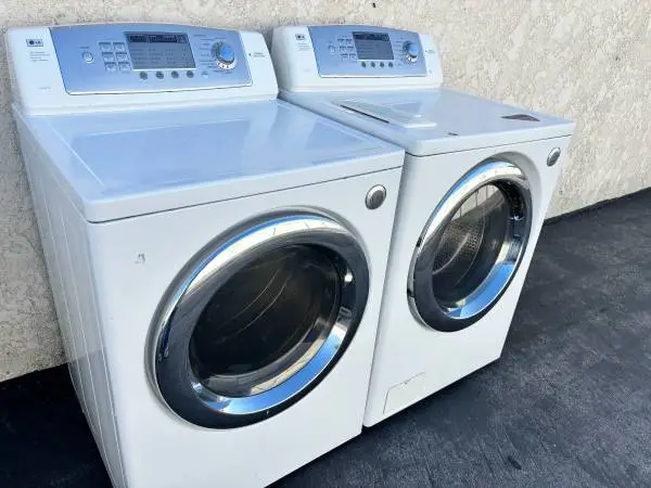 LG washer and gas dryer