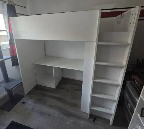 IKEA SMASTAD loft bed, shelves, desk set