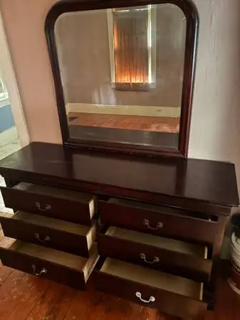 Dresser with mirror