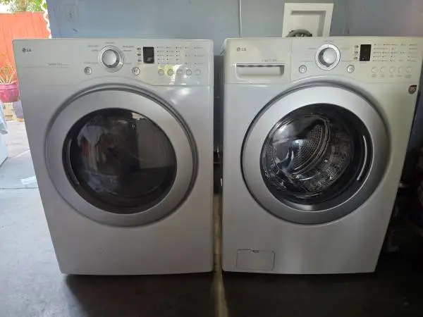 LG washer and gas dryer