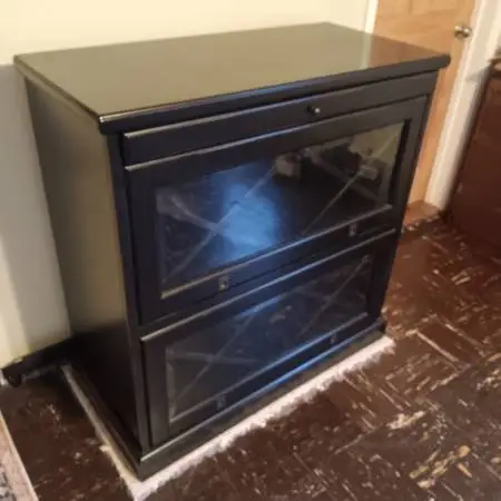 Glass Front 2 Door Wine Cabinet