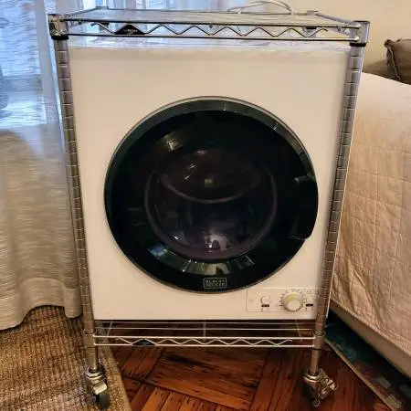 Clothing Dryer & Rolling Cart - Black + Decker - apartment size