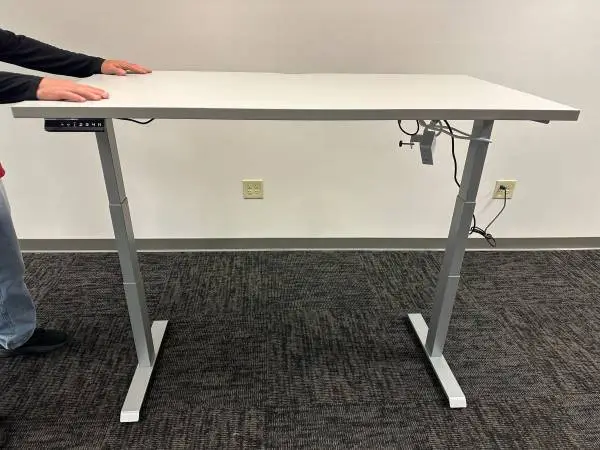 Workrite Ergonomics 29”x58 Electric Sit-Stand Desk Gray ST5829-WR21041-B3-SG2