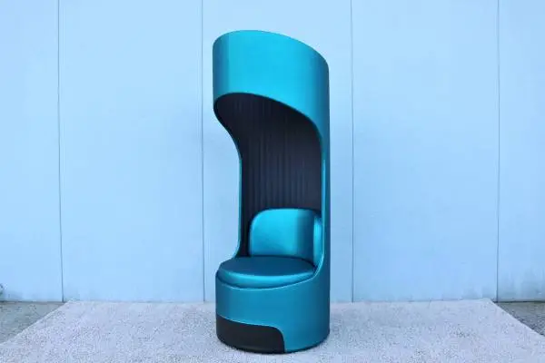 Modern Cega High Back Swivel Lounge Chair by Boss Design Made in UK