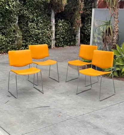 Set of 4 Vintage Mid Century Modern McDowell Craig Dining Chairs