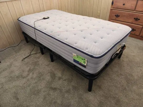 Twin Adjustable Bed Set – Leggett & Platt Base + Sealy Mattress