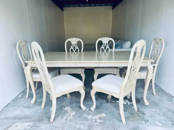 Upscale Robb & Stucky Indoor/Outdoor Coastal Dining Set w/2 Leaves