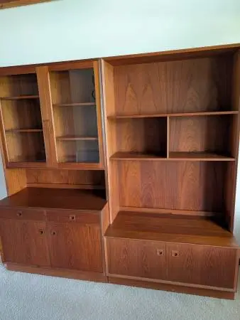 Teak bookcases