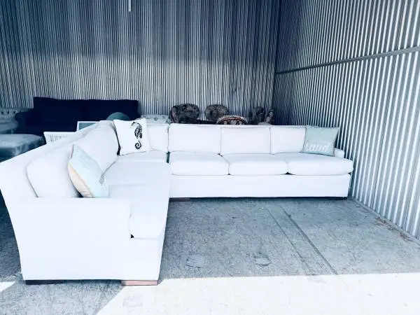 Luxurious Upscale Arhaus Coastal Sectional Sofa
