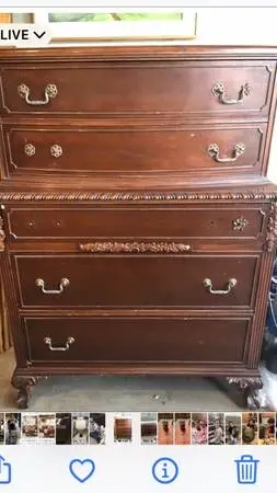 Beautiful real mahogany dressers