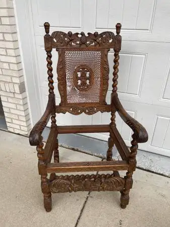 Renaissance Revival (or Jacobean Revival) armchair