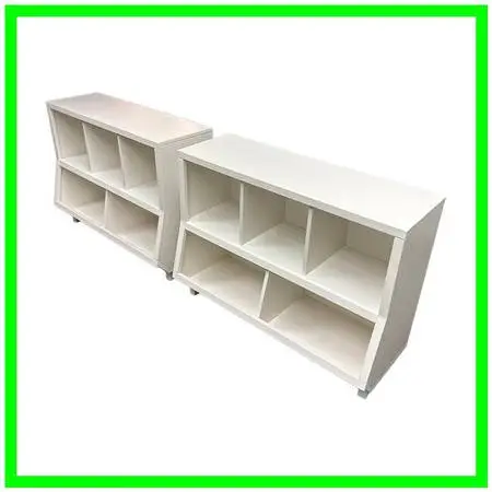 West Elm Parker Market Bin Cubbies, Pair
