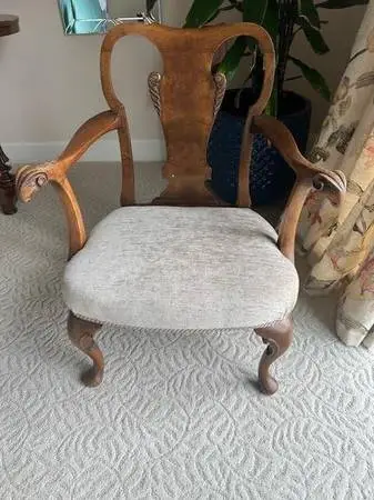 parlour chair Victorian era. refurbished excellent condition