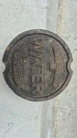 Bingham and Taylor Cast Iron Lid/Cover
