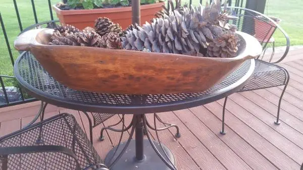 Primitive Hand Made Wooden Bowl
