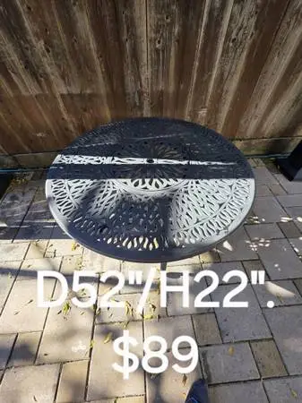 Nice .good quality. Outside. inside tables