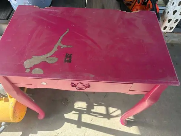 Pink Vanity / Makeup Table / Small Desk – Drawer