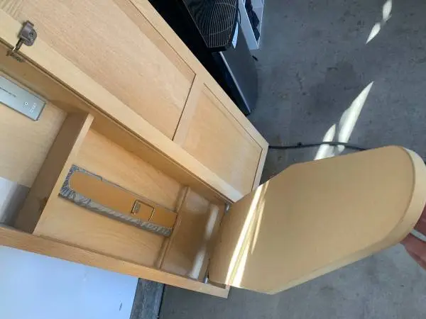 BUILT IN WALL CABINET IRONING BOARD
