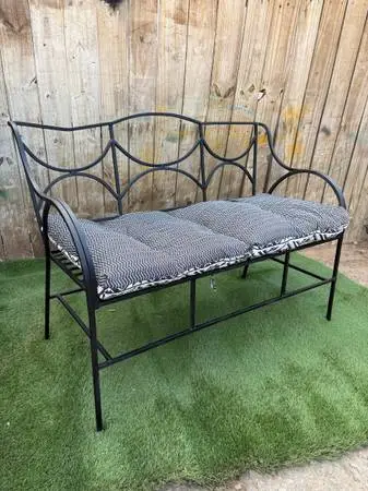 Vintage metal bench