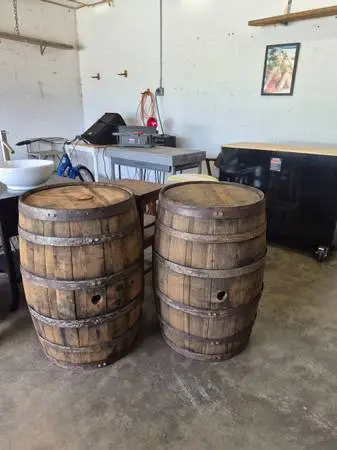 WHISKEY BARRELS $100 EACH OR REASONABLE OFFER