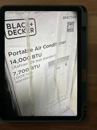 Brand new in box Portable Air-condition 14000BTU Black &Decker
