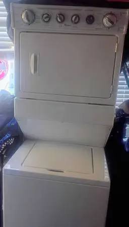 whirlpool stackable washer and dryer model WET3300XQ0