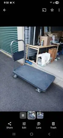 Warehouse type moving dolly