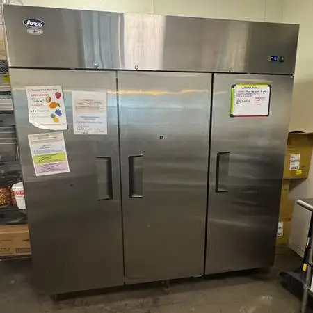 Atosa MBF8006GR 77 In. Three Section Reach-in Commercial Refrigerator