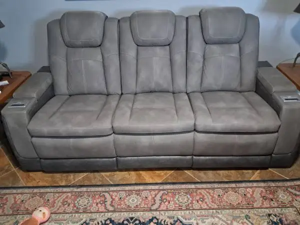 Ashley Reclining Sofa (Dual power)next gen Dura-pella