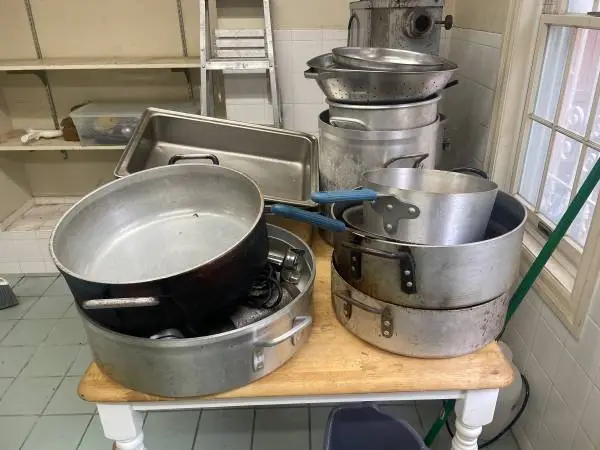 Assorted aluminum commercial Pots