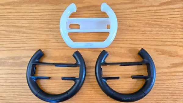 Lot of 3 Nintendo Wii Steering Wheels (for Mario Kart, Racing, etc)