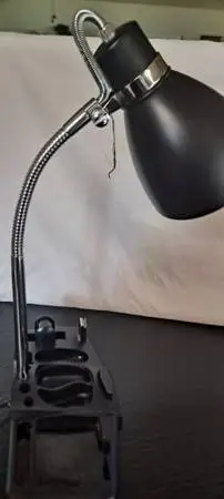 Black desk metal lamp