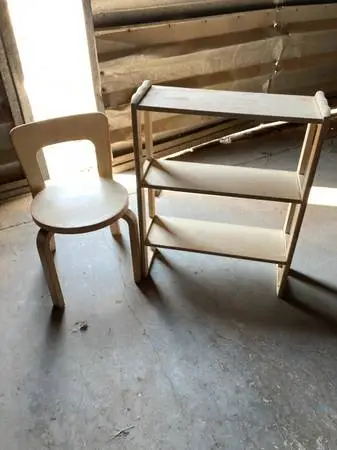 Little Girls BOOKCASE & Matching CHAIR