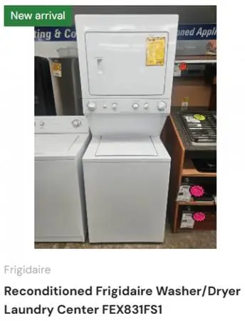 Reconditioned Frigidaire Washer/Dryer Laundry Center FEX831FS1