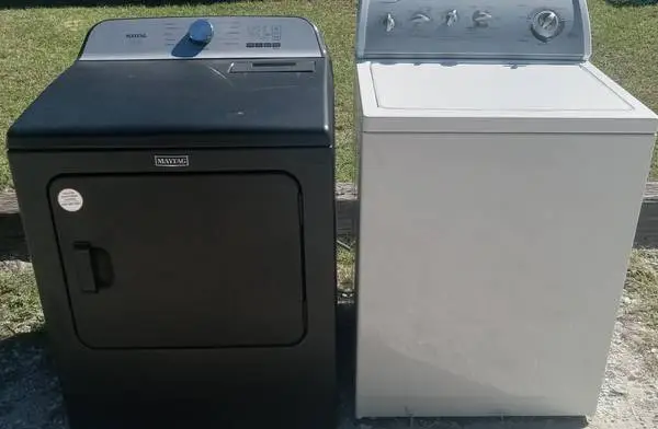WHIRLPOOL WASHER AND  MAYTAG ELECTRIC DRYER