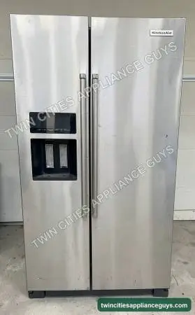 KitchenAid 24.8 Cu Ft Side-by-Side, Ice & Water — Stainless — $350
