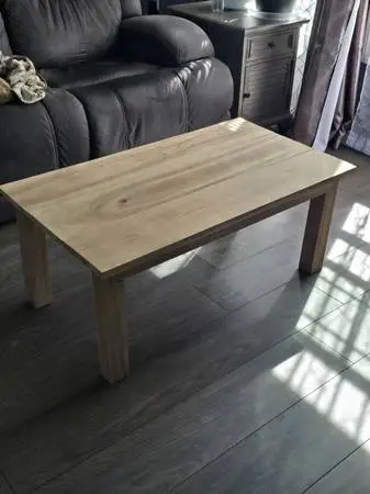 Unfinished coffee table