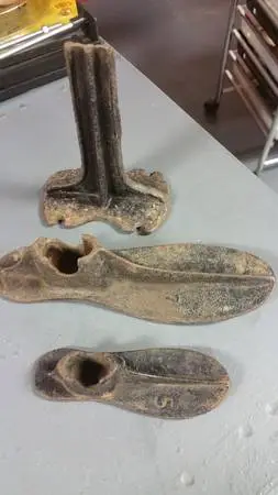 Antique Cobblers Shoe Anvil and Lasts