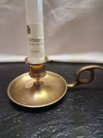 Brass candle holders