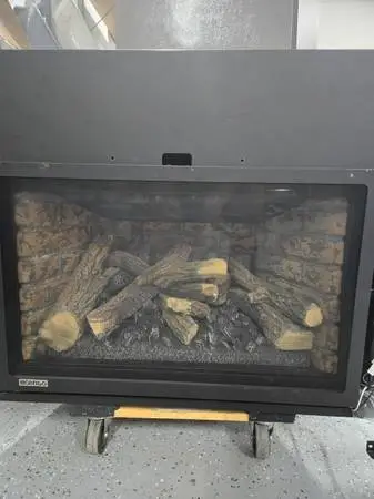 Propane insert fireplace