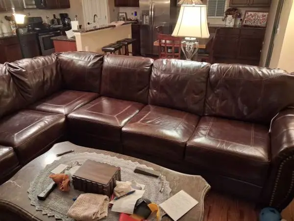 4 Piece Leather Sectional