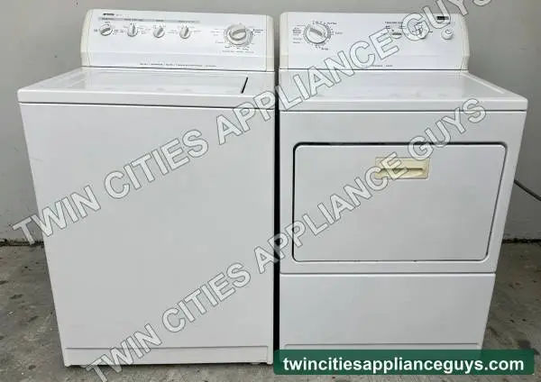 Kenmore Top-Load Washer & GAS Dryer Set — White — $300