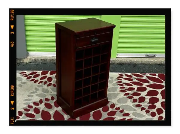 POTTERY BARN WINE RACK BAR SIDE TABLE NIGHTSTAND