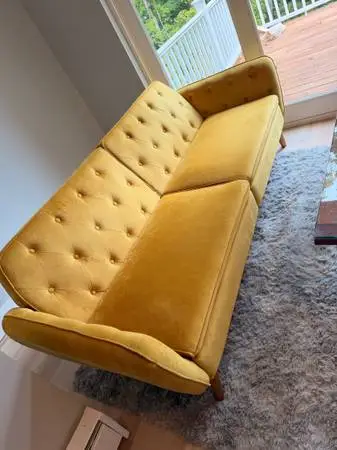 Beautiful like new suede couch