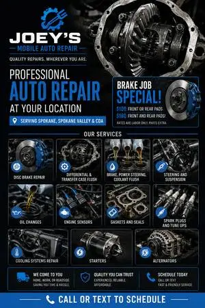 Mobile Mechanic/Quick Maintenance -ASE Certified