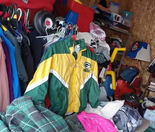 10X10 STORAGE CLEAN OUT SALE/TOYS/ LOTS CLOTHING/ALL FOR 150.00